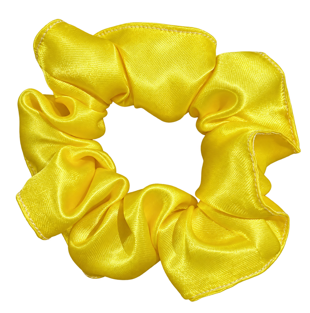 Scrunchie amarillo brillante