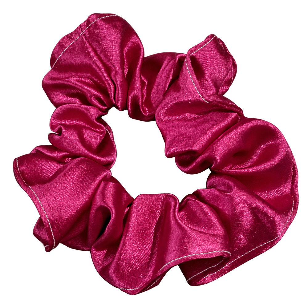 Scrunchie fucsia brillante, pieza individual de la colección limitada