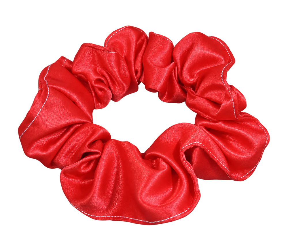 Scrunchie rojo brillante de la colección limitada, portada individual.