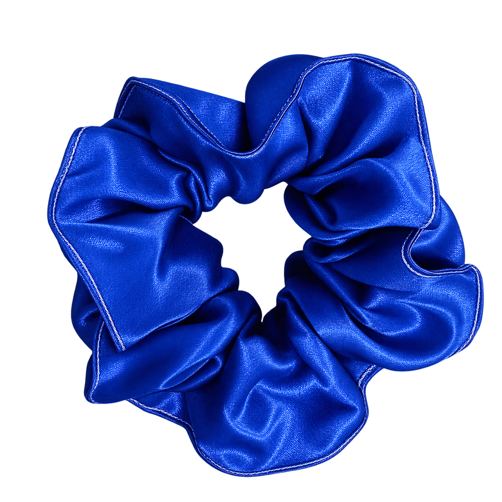 Scrunchie azul rey