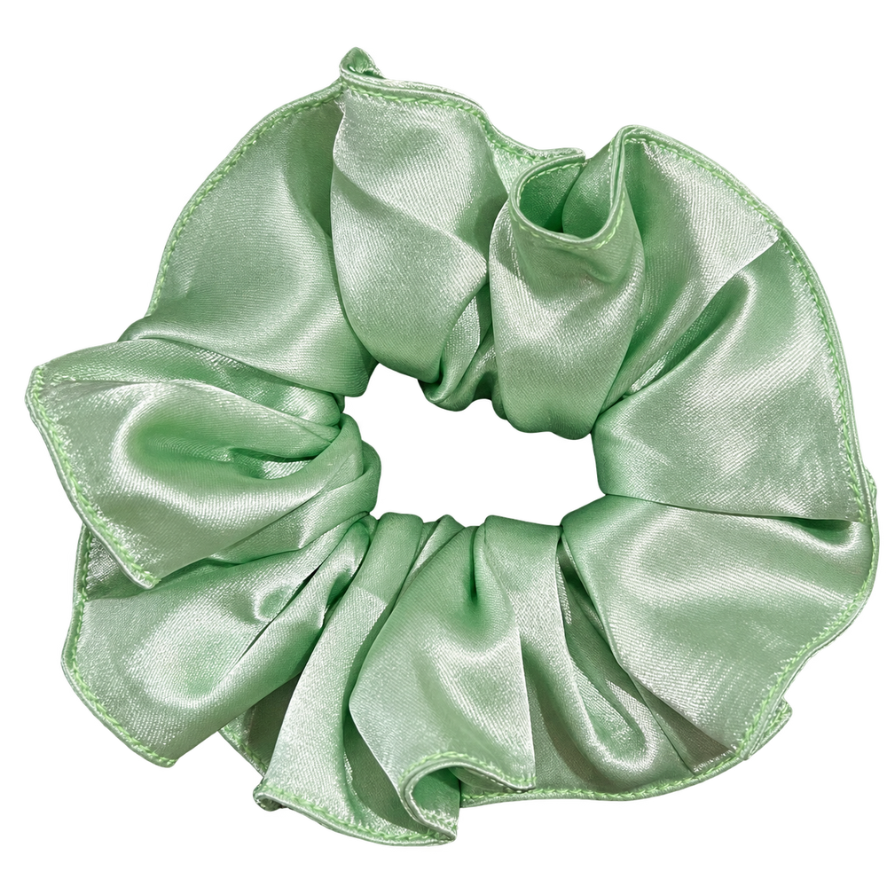 Scrunchie verde menta brillante, pieza individual de la colección limitada